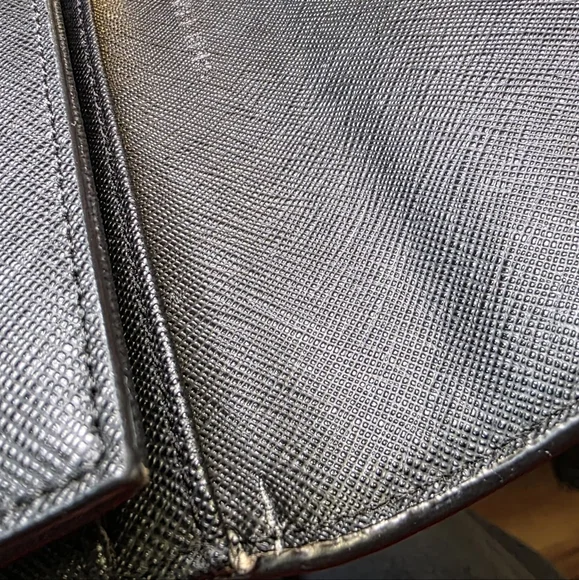 Michael Kors Womens Jet Set Travel Large Trifold Leather Wallet, Black - Picture 17 of 17